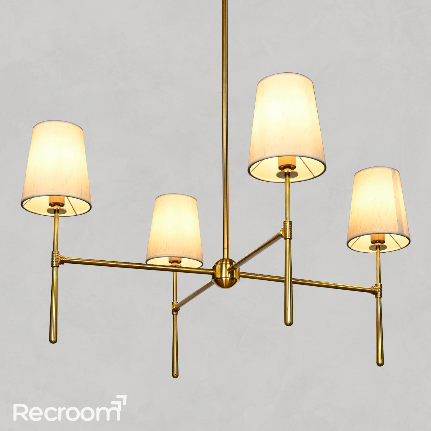 Art Fabric Lamp Shade Rhodes Round Chandelier