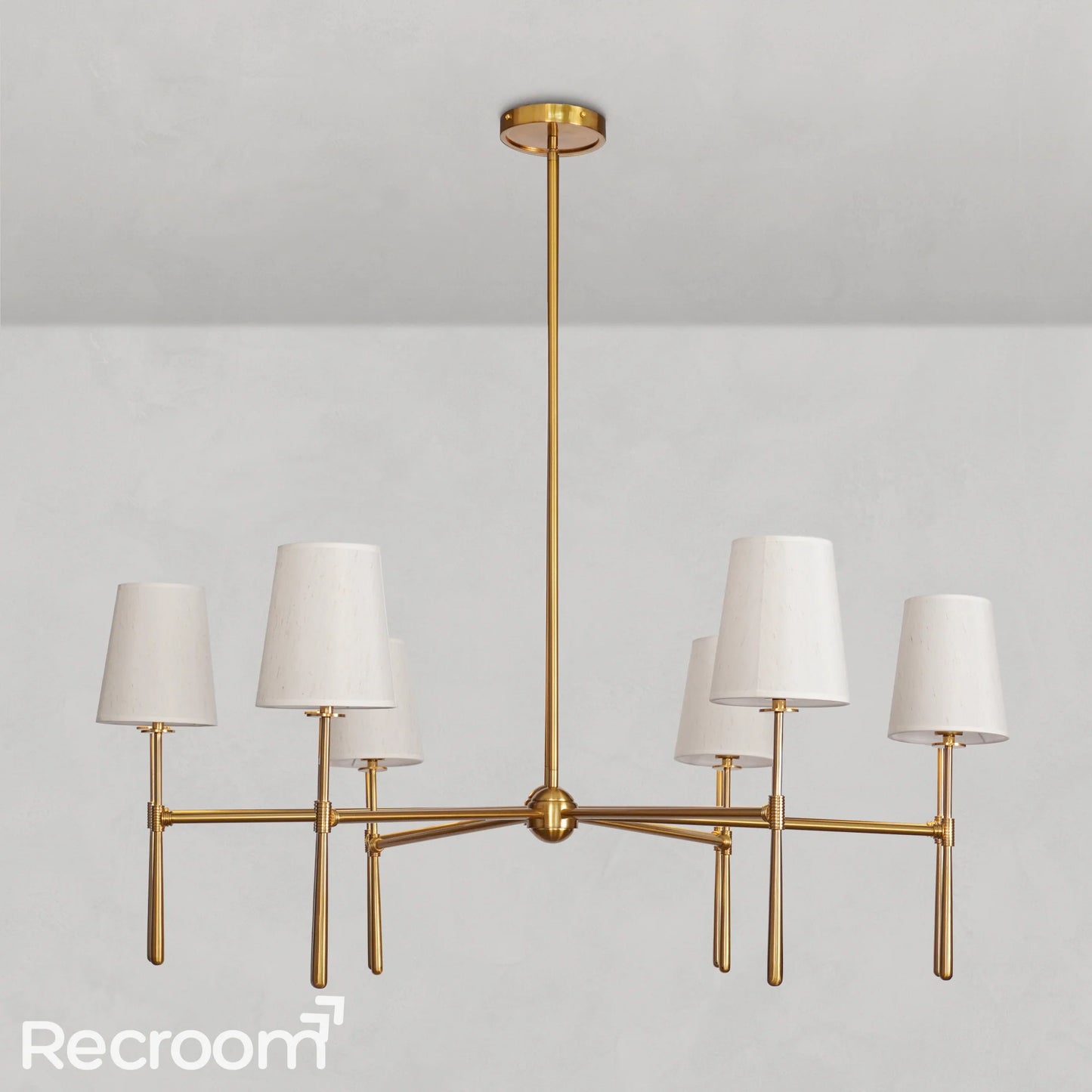 Art Fabric Lamp Shade Rhodes Round Chandelier42"