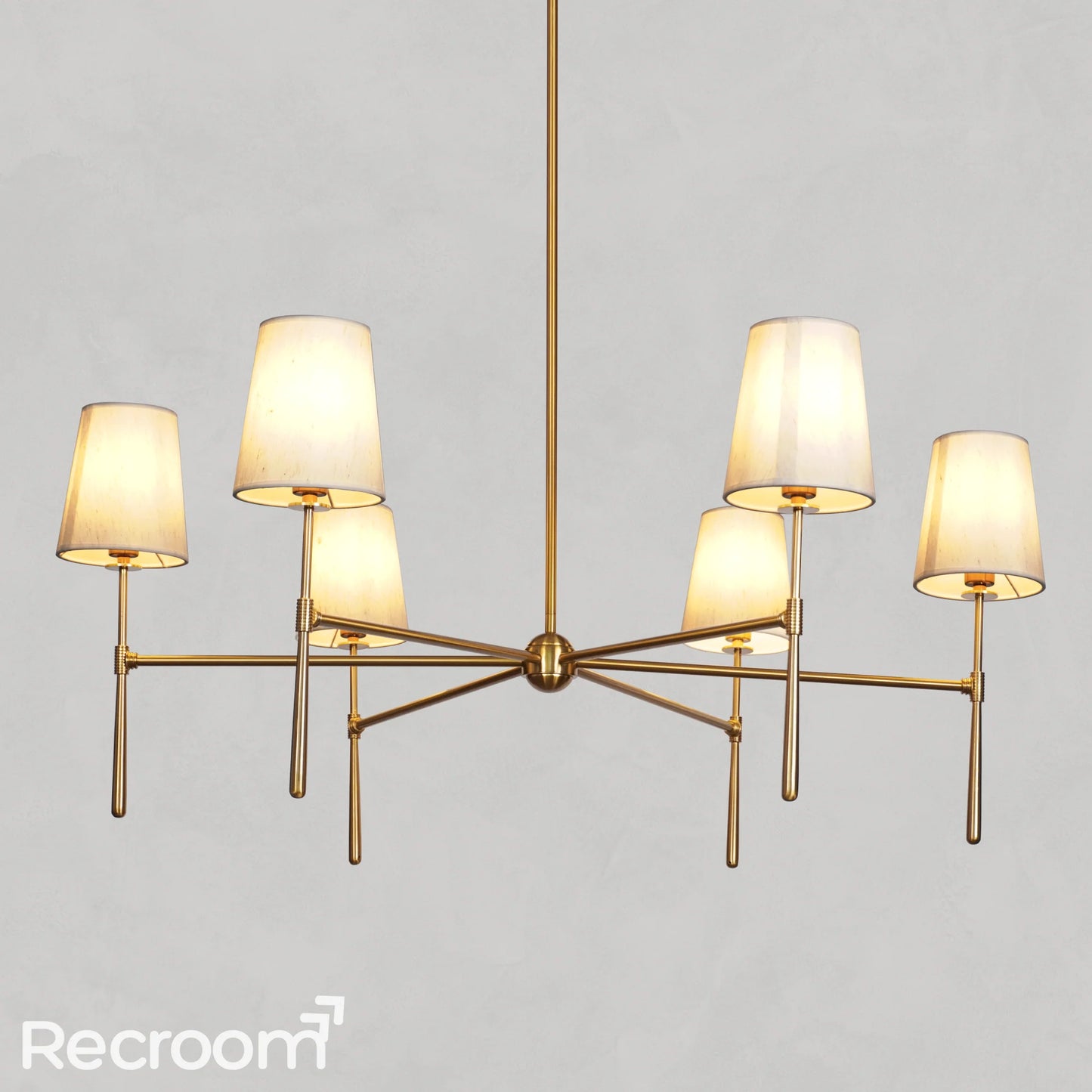 Art Fabric Lamp Shade Rhodes Round Chandelier42"