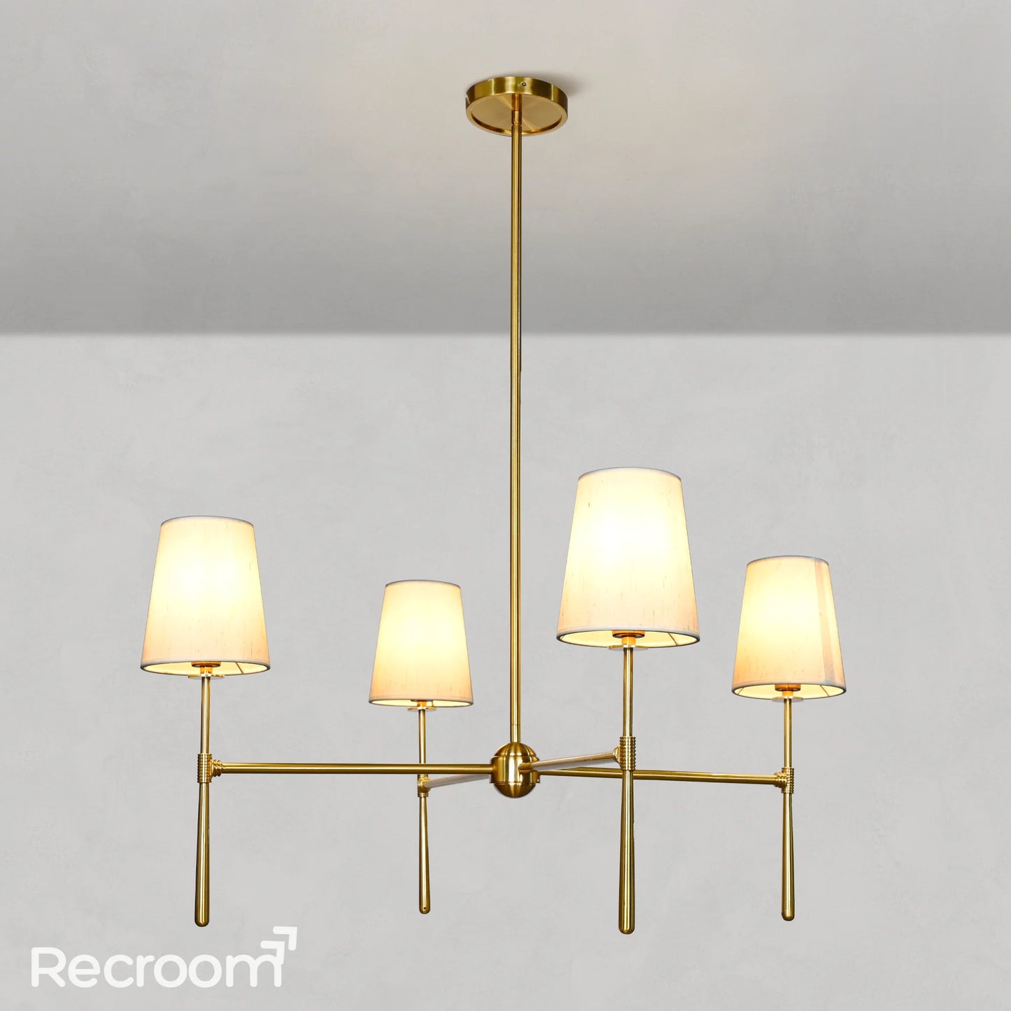 Art Fabric Lamp Shade Rhodes Round Chandelier