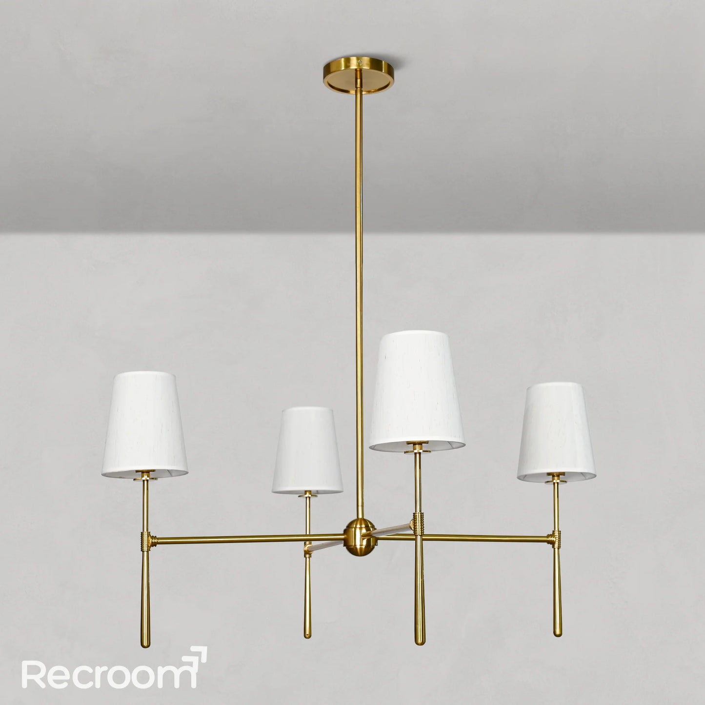 Art Fabric Lamp Shade Rhodes Round Chandelier