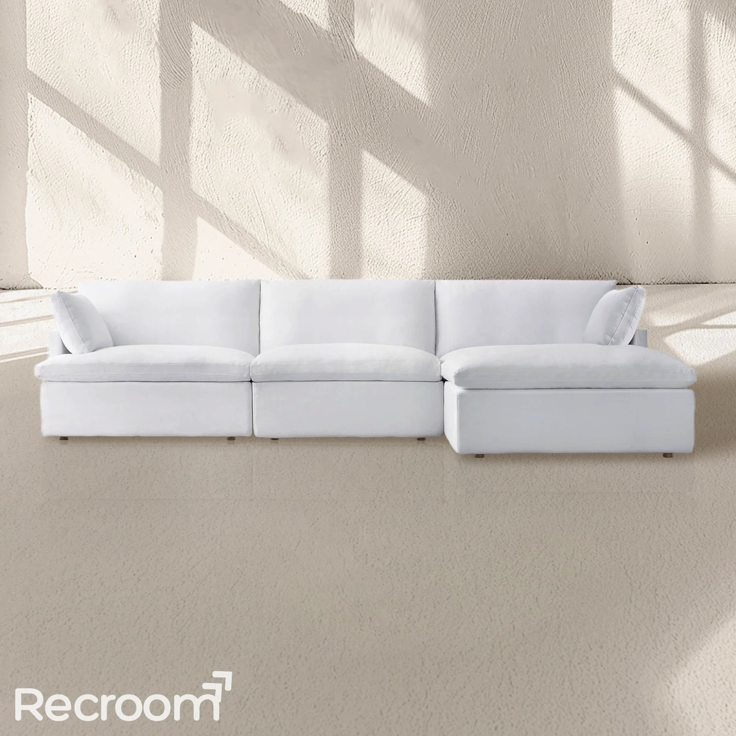 Kloud Modular Track Arm Right-Arm Sofa-Chaise Sectional