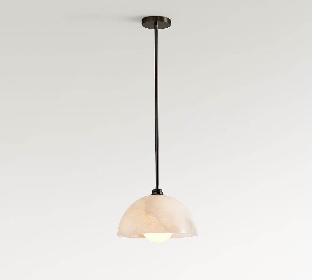 Windham Alabaster Dome Pendant (12")