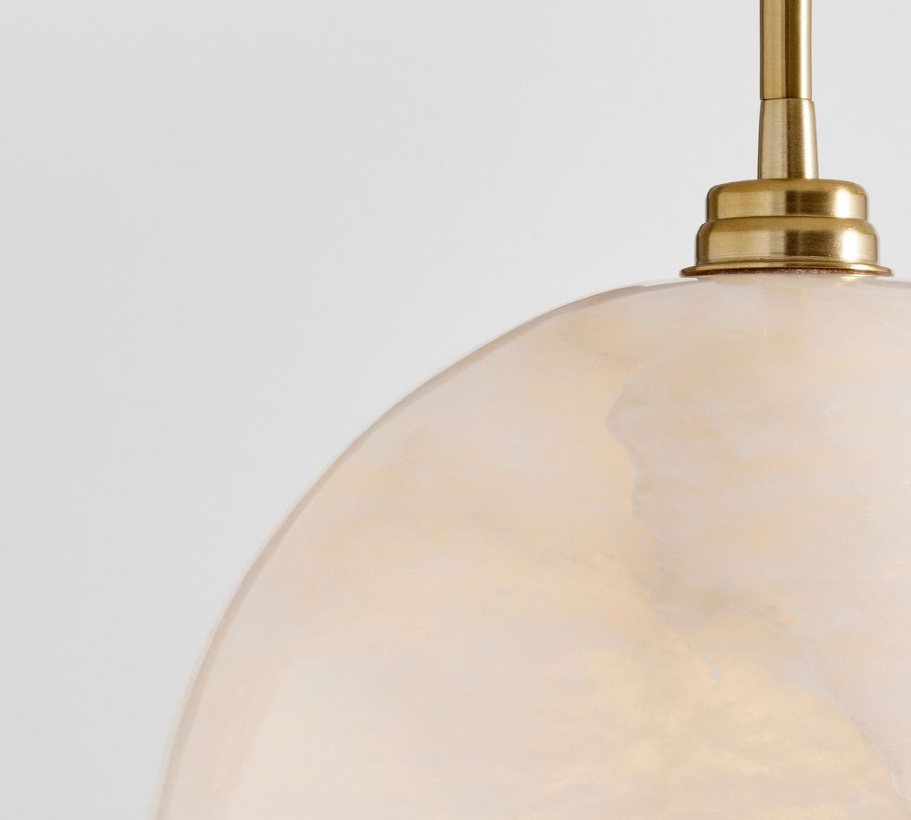 Windham Alabaster Dome Pendant (12")
