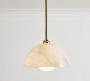 Windham Alabaster Dome Pendant (12")