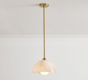 Windham Alabaster Dome Pendant (12")