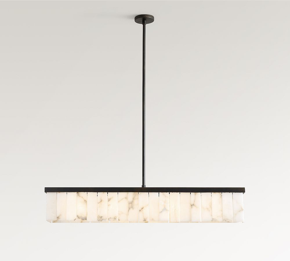 Windham Alabaster Linear Chandelier (49")