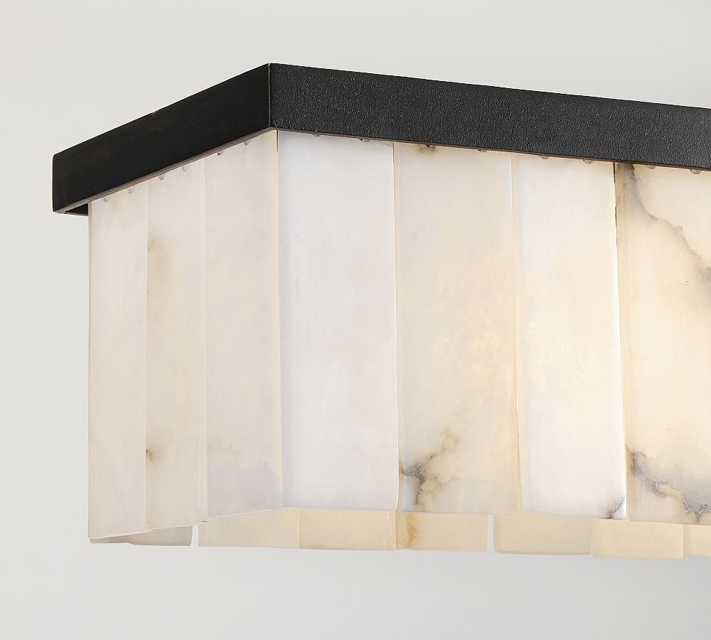 Windham Alabaster Linear Chandelier (49")