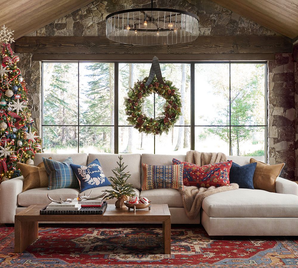 Windham Recycled Glass Tile Round Chandelier (42")