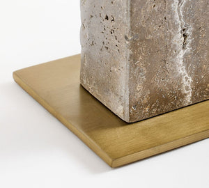 Windham Stone Block Table Lamp (21")