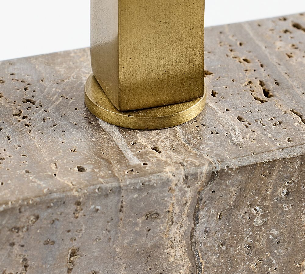 Windham Stone Block Table Lamp (21")