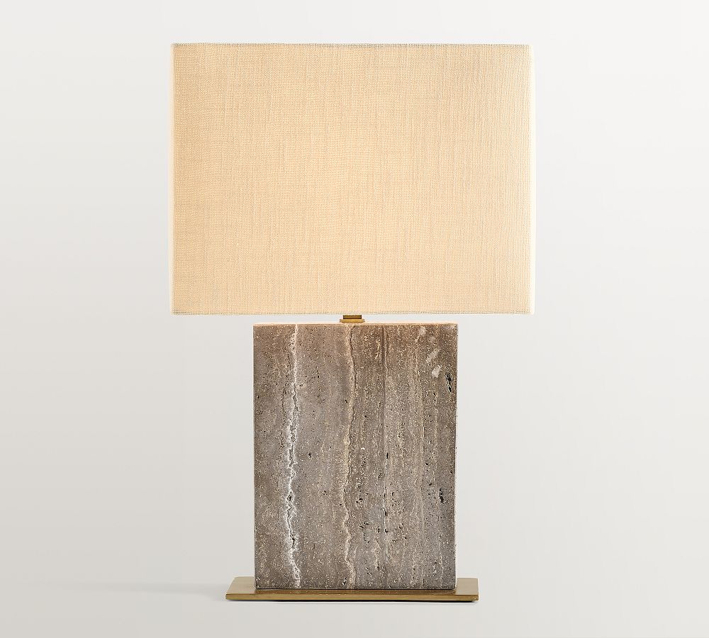 Windham Stone Block Table Lamp (21")