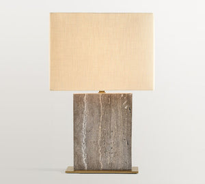 Windham Stone Block Table Lamp (21")