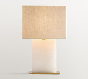 Windham Stone Block Table Lamp (21")